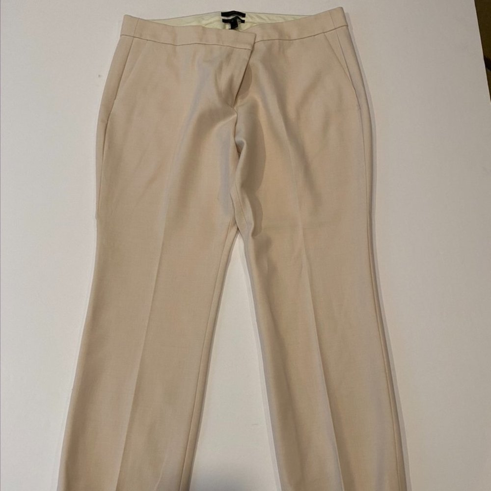 NWOT J. Crew dark cream wool blend pants 16